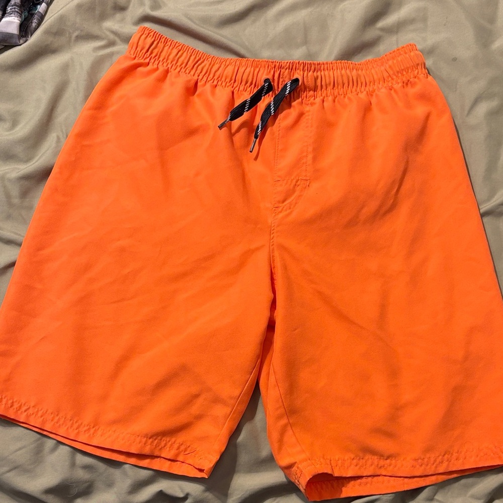 WonderNation swim trunks, boys XL (14-16), orange, like new